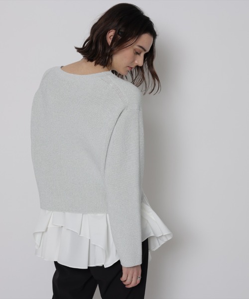 「CADUNE」 長袖ニット 38 ホワイト レディース_画像7