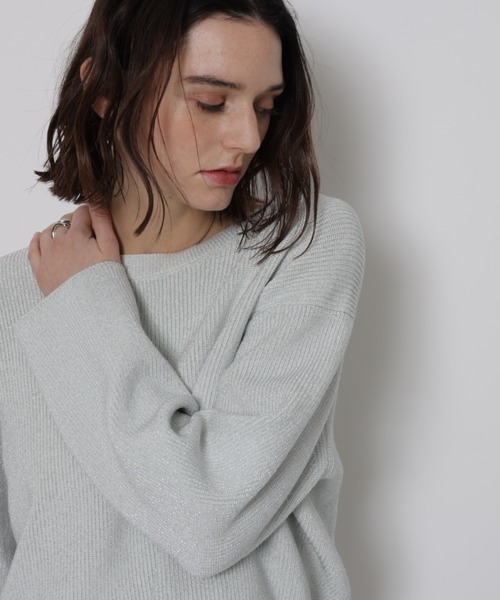 「CADUNE」 長袖ニット 38 ホワイト レディース_画像8