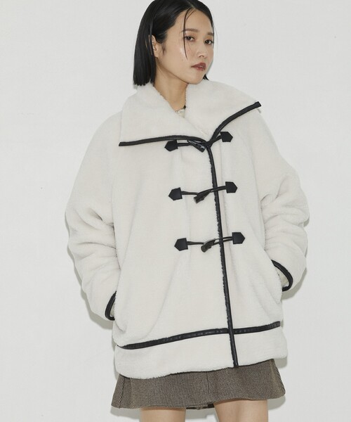 「Firsthand」 ダッフルコート M ブラウン レディース_画像2