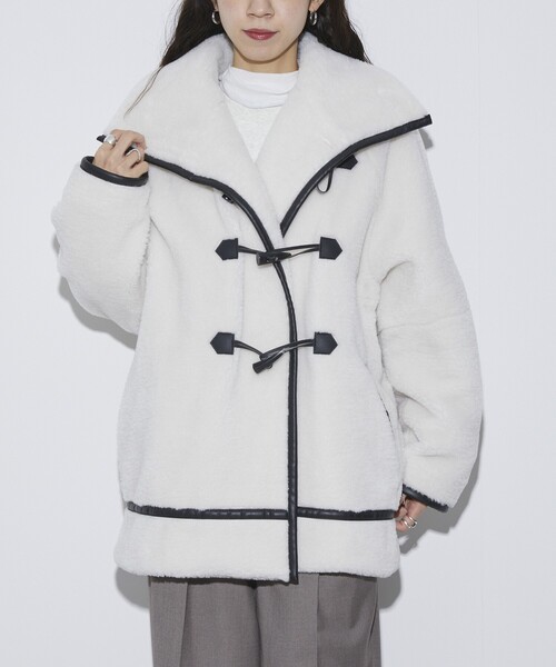 「Firsthand」 ダッフルコート M ブラウン レディース_画像3