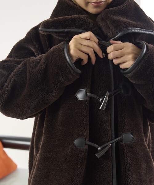 「Firsthand」 ダッフルコート M ブラウン レディース_画像6