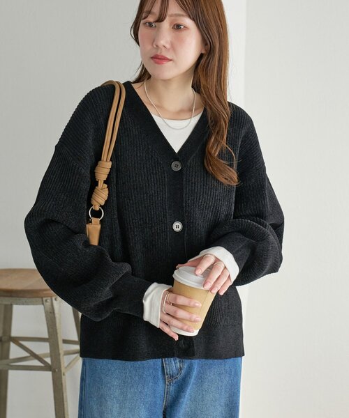 Discoat（ディスコート） カーディガン 「優しく包み込む」ベロア