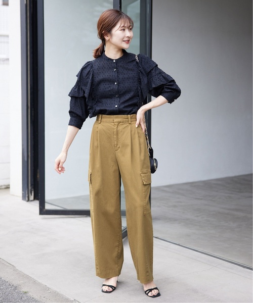 「SLOBE IENA」 カーゴパンツ 38 カーキ レディース_画像4