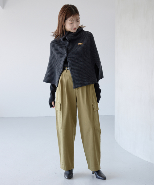 「SLOBE IENA」 カーゴパンツ 38 カーキ レディース_画像7