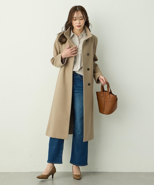 ✨新品✨ALPHA CUBIC トレンチコート ベージュ　13号 2025年最新】ALPHA CUBIC カラー：ベージュ系 トレンチコート