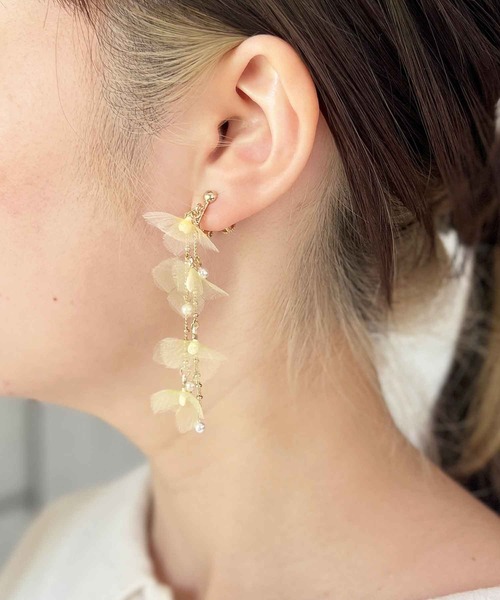 「m.soeur」 イヤリング（両耳用） FREE ブラック レディース_画像5