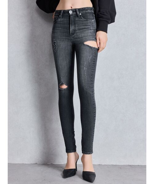 GYDA（ジェイダ） ジーンズ デニム デニムパンツ ミドルウエストSIDE