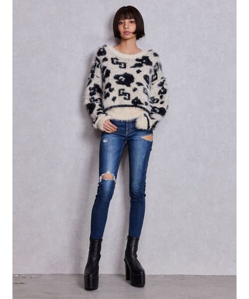 GYDA（ジェイダ） ジーンズ デニム デニムパンツ ミドルウエストSIDE