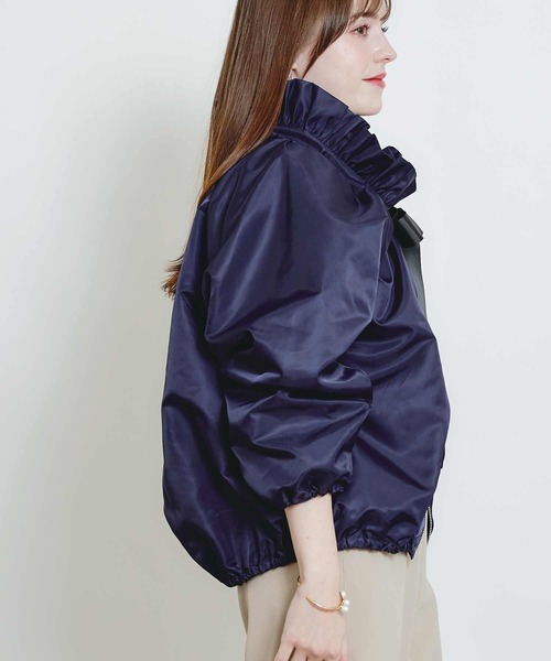 未使用 muta レディース ポンチブルゾン ダブルジップ ブルゾン 紺ネイビー PICCIN（ピッチン） ブルゾン アウター ザビエルブルゾン レディース