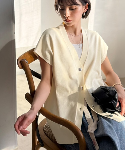 レディースベスト、ジレ（サイズ（S/M/L）：LL（XL））｜トップス