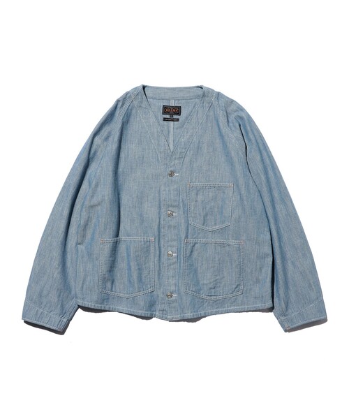 デニムジャケット gジャン Engineer Jacket Indigo Oxford メンズの画像