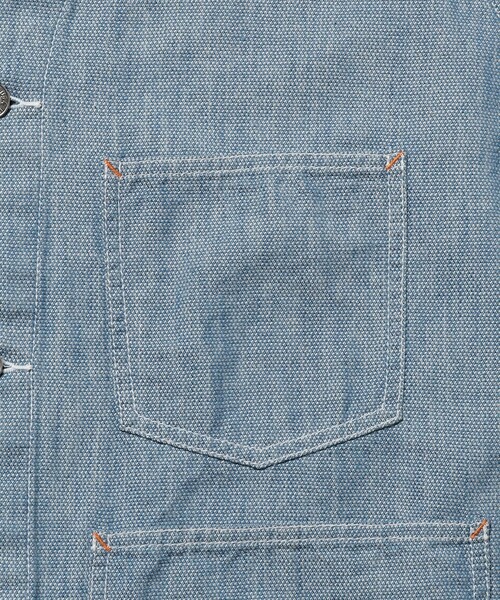 デニムジャケット gジャン Engineer Jacket Indigo Oxford メンズの画像