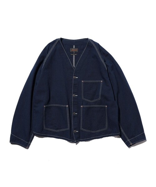 デニムジャケット gジャン Engineer Jacket Indigo Oxford メンズの画像