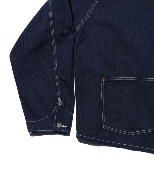 デニムジャケット gジャン Engineer Jacket Indigo Oxford メンズの画像
