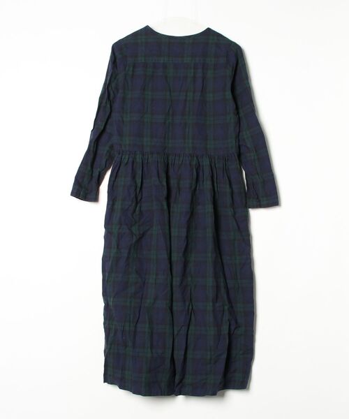 「Sunny clouds」 長袖ワンピース MEDIUM ネイビー レディース_画像2