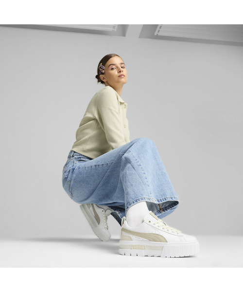 「PUMA」 ローカットスニーカー 22.0cm ホワイト系その他 レディース_画像2