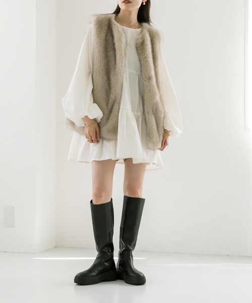 mystic（ミスティック） ベスト FREE ベージュ レディース : ZOZOTOWN