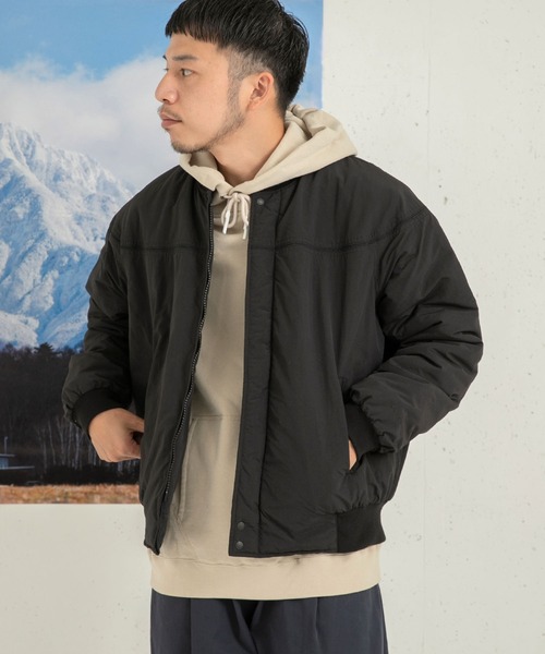 「BURLAP OUTFITTER」 ブルゾン「EKALコラボ」 LARGE ブラック メンズ_画像2