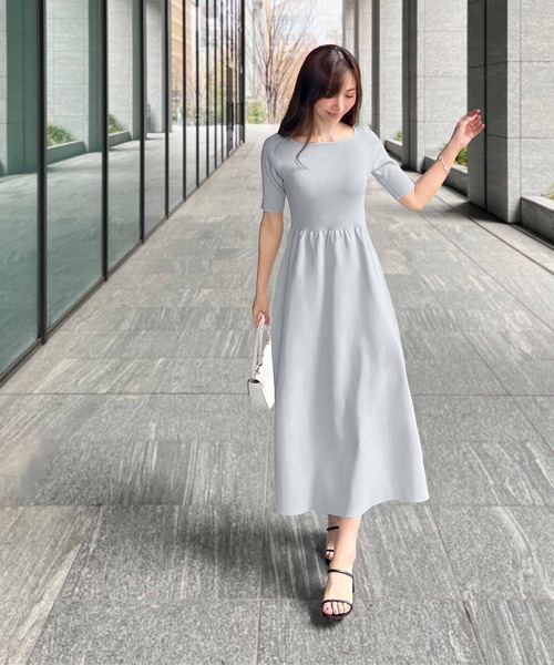 「KOBE LETTUCE」 半袖ワンピース M1 ベージュ レディース_画像7