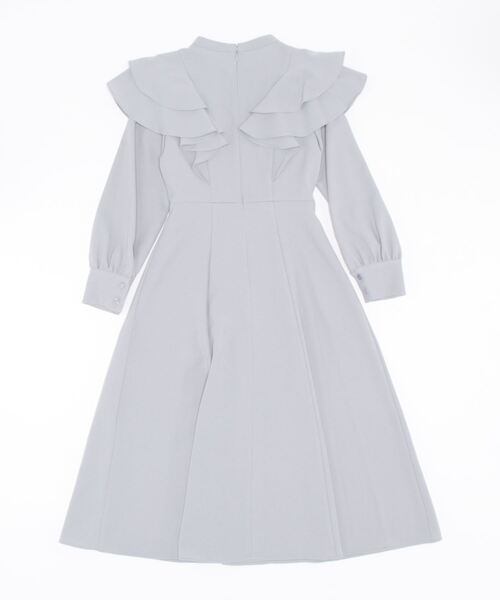 「WILLSELECTION」 長袖ワンピース MEDIUM サックスブルー レディース_画像2