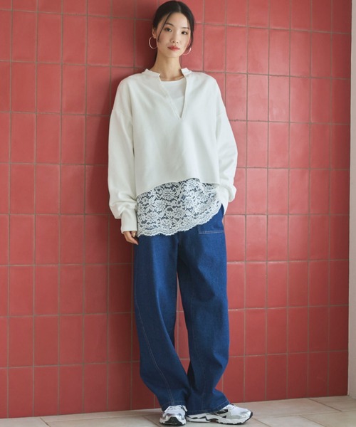 DOUX ARCHIVES（ドゥアルシーヴ） トレーナー スウェット キーネック