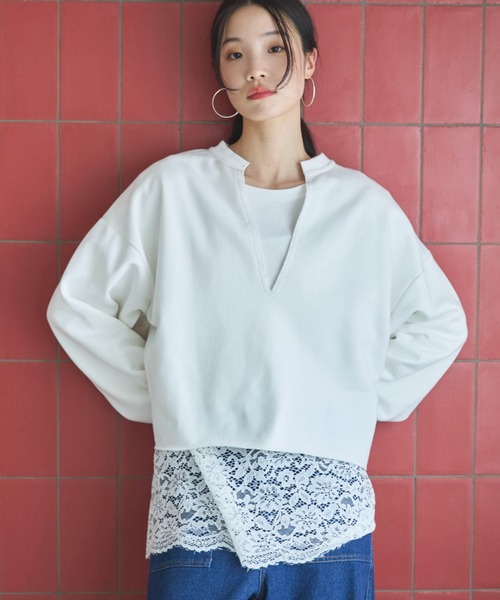 東福岡のスウェットです。 DOUX ARCHIVES（ドゥアルシーヴ） トレーナー スウェット キーネック