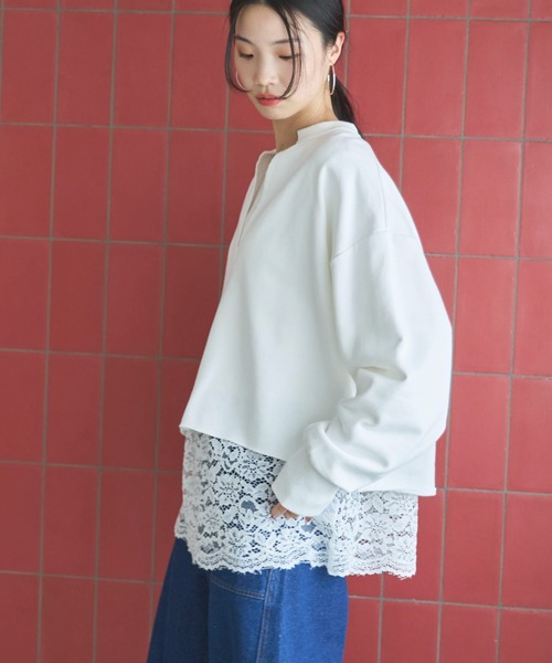 DOUX ARCHIVES（ドゥアルシーヴ） トレーナー スウェット キーネック