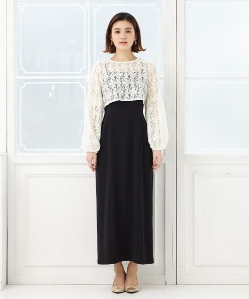「AIMER」 コンビワンピース SMALL ネイビー レディース_画像2