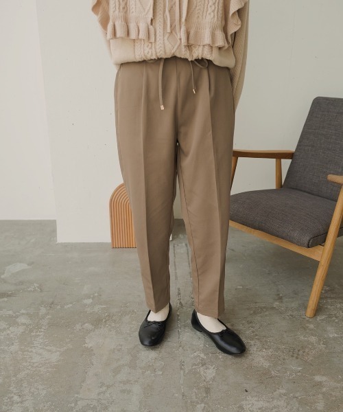 「moi tytto」 イージーパンツ SMALL モカ レディース_画像5