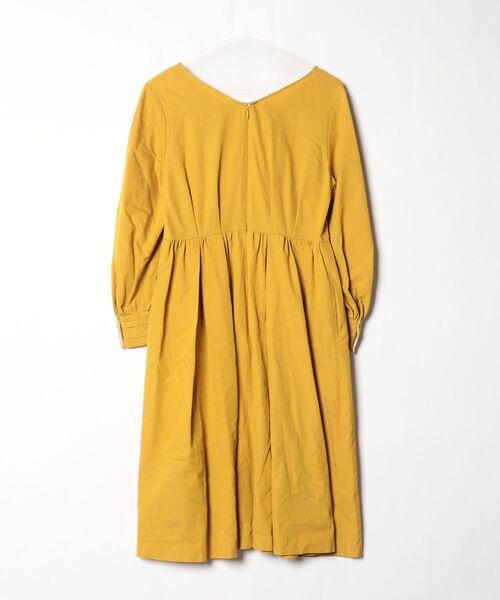 「BABYLONE」 長袖ワンピース 38 イエロー レディース_画像2