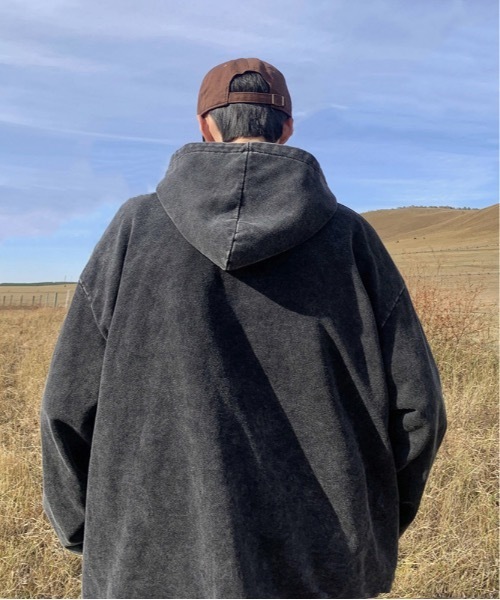 「lilful」 ジップアップパーカー L ブラック メンズ_画像2