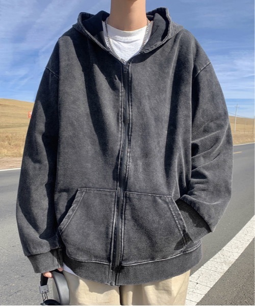 「lilful」 ジップアップパーカー L ブラック メンズ_画像5