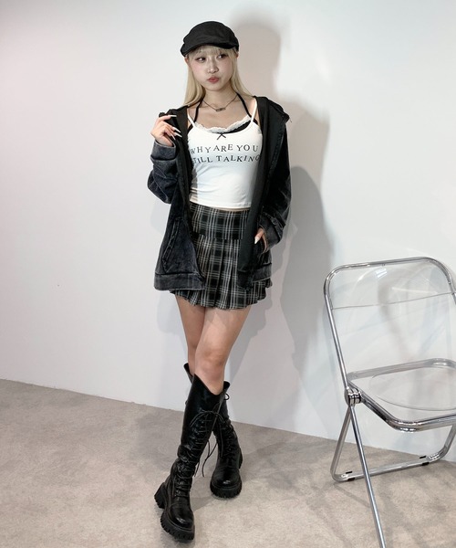 「lilful」 ジップアップパーカー L ブラック メンズ_画像9