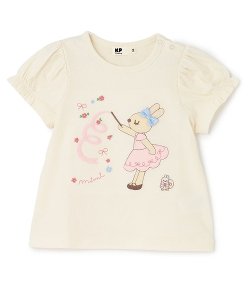 KP tシャツ mimiちゃん アップリケ Tシャツ キッズ 子供服 女の子