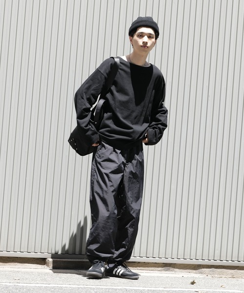 「meltum」 長袖Tシャツ LARGE ブラック メンズ_画像9