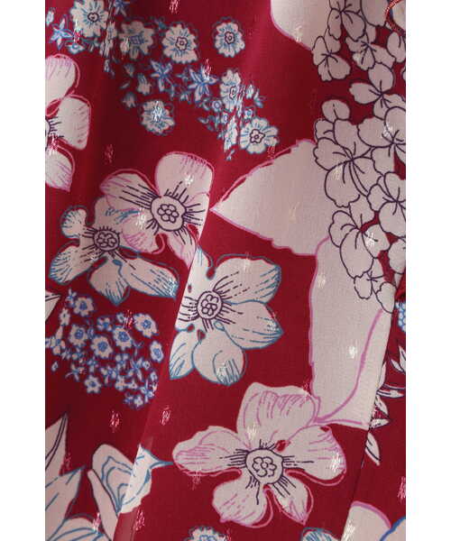 「JILL STUART」 長袖ブラウス MEDIUM レッド レディース_画像7