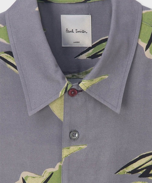 ポール・スミス ポロシャツ Lサイズ グレー マルチカラーボタン Paul Smith（ポール・スミス） シャツ LA PECHE” カジュアルシャツ