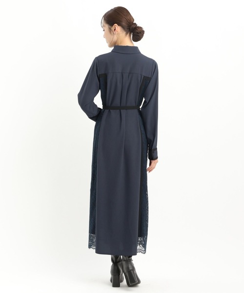 「Andemiu」 シャツワンピース フリー ダークベージュ レディース_画像5