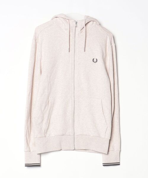 FRED PERRY（フレッドペリー） ジップアップパーカー M ホワイト系