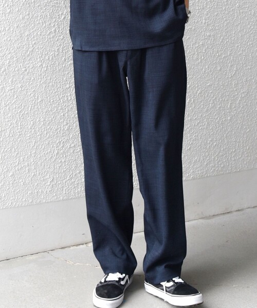 SHIPS any パンツ any:「UVカット」FUTURE LINEN CANVAS リネンライク