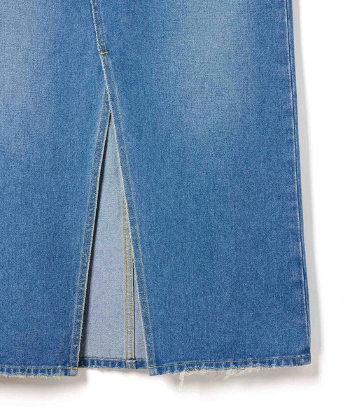 「ADAM ET ROPE'」 デニムスカート 38 サックスブルー レディースの画像