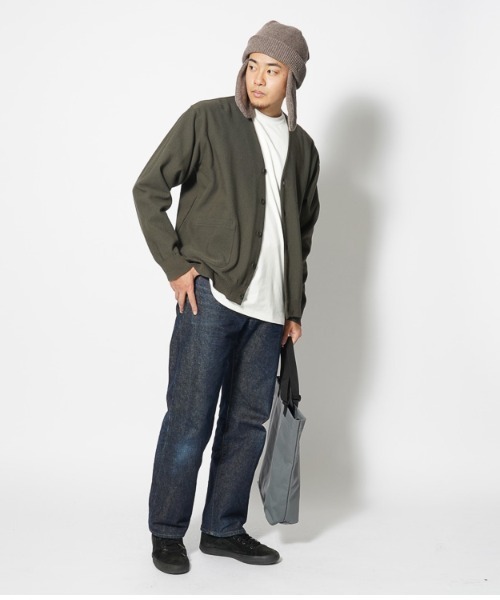 「Snow Peak」 ニットカーディガン M ブラック メンズの画像