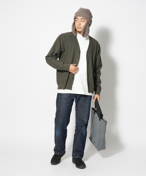 「Snow Peak」 ニットカーディガン M ブラック メンズの画像