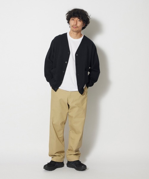 「Snow Peak」 ニットカーディガン M ブラック メンズの画像