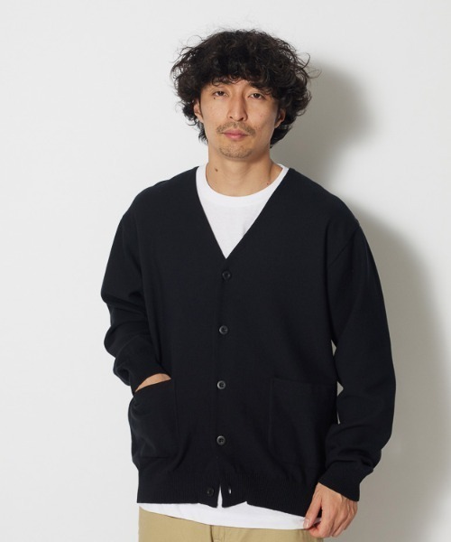 「Snow Peak」 ニットカーディガン M ブラック メンズの画像