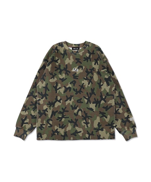 WIND AND SEA（ウィンダンシー） tシャツ HEAVY WAFFLE L/S TEE メンズ