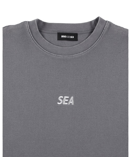 WIND AND SEA（ウィンダンシー） tシャツ HEAVY WAFFLE L/S TEE メンズ