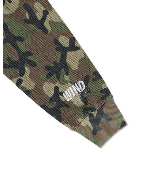 WIND AND SEA（ウィンダンシー） tシャツ HEAVY WAFFLE L/S TEE メンズ