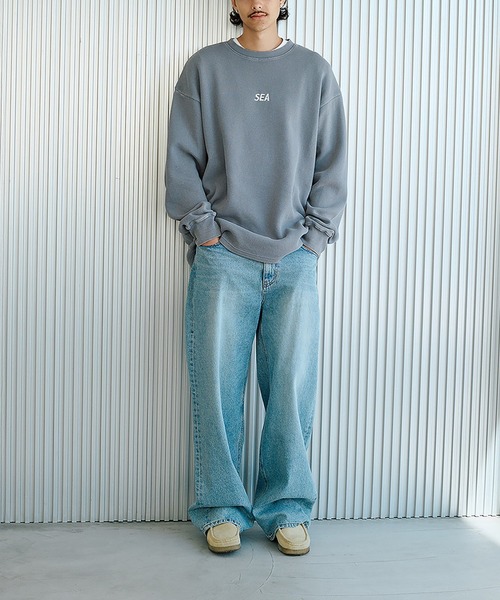 WIND AND SEA（ウィンダンシー） tシャツ HEAVY WAFFLE L/S TEE メンズ