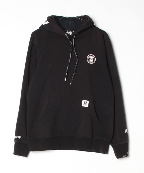 A BATHING APE ブラックパーカー Lサイズ AAPE BY A BATHING APE（エーエイプバイアベイシングエイプ） プル